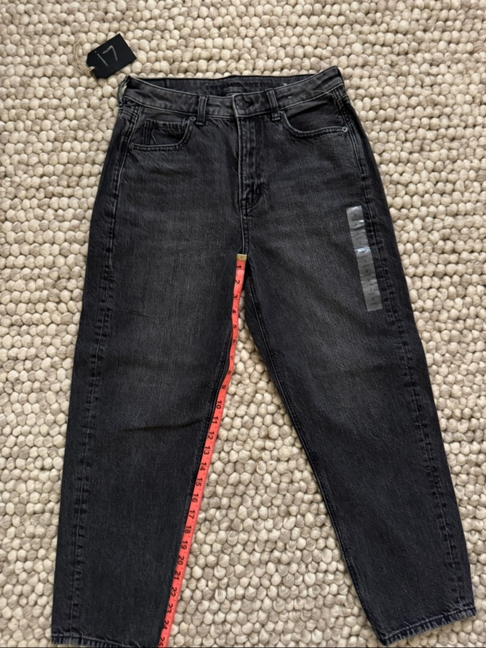 American Eagle womens black jeans, size 6 short